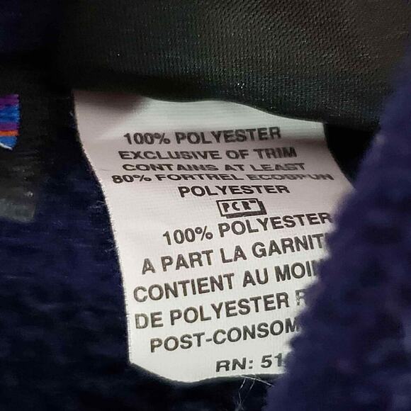 Patagonia Synchilla Marsupial Fleece Jacket Blue Purple Vintage Men’s Size Small - Picture 9 of 12